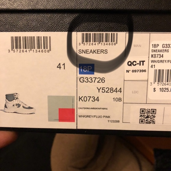 Chanel high top pink sneakers size 41 - Picture 7 of 8